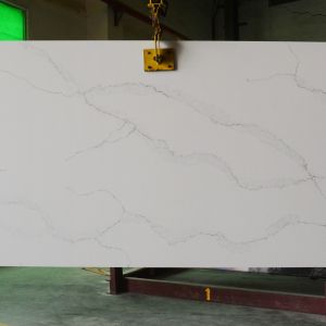 Marble Texture Artificial Quartz Stone For Workshop,6.5 Mohs hardness