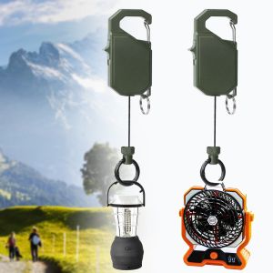 Deyi Badge Reel Heavy Duty Multitool Carabiner Badge Holder Retractable Keychain