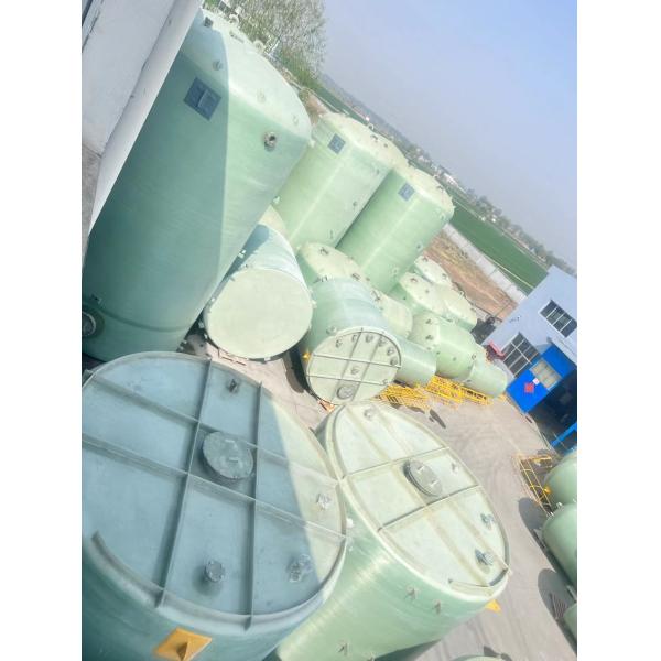 Filament Winding High Strength Fiberglass Chemical Storage Tank For Various Acidic