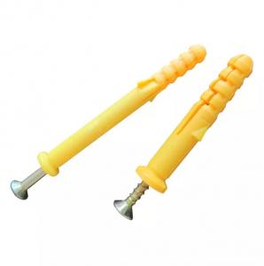Cheap Nylon Sing Wing Anchor With Head Screw Wall Plug Anchor+Wedge Anchor Bolt for sale