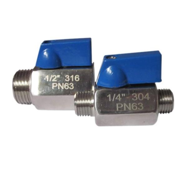 Mini Type Female Thread Stainless Steel Ball Valve Cf8 / Cf8m 1/4"-1"/stainless