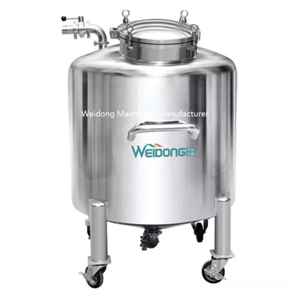 Movable 500L Stainless Steel RO Tank , Multipurpose SS Tank For RO Water