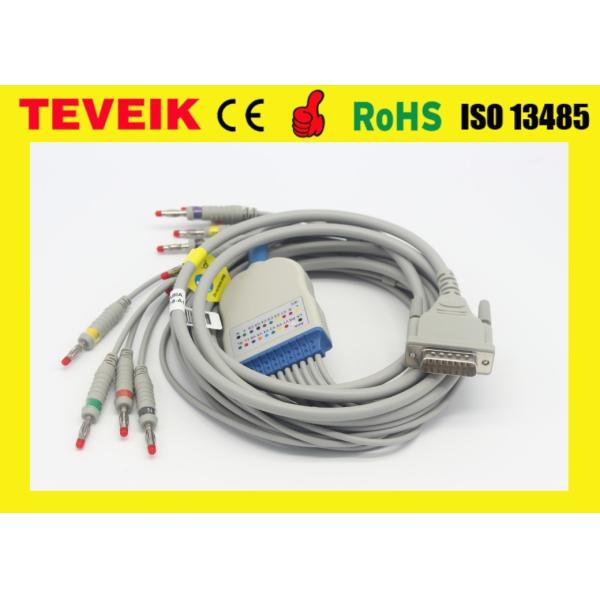 Quality Ekg Electrode Lead Wires 10 Lead DB 15 Pin For Schiller AT3 AT6 CS6 AT5 AT10 AT60 wholesale