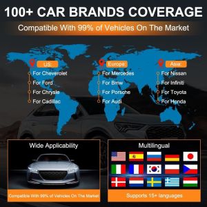 Xtruck 819 Bluetooth OBD2 Scanner Car Diagnostic Tool with Reset Mode 6 Mode 8