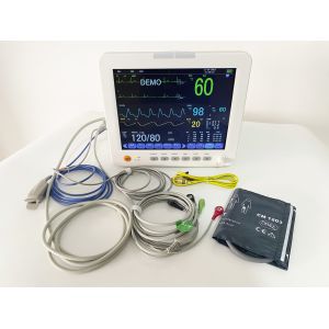 Multi Parameter Patient Monitor with 1 Year Warranty Class II and 37*21*41CM