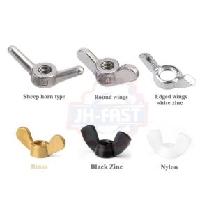 SUS304 Mining Sizes M3 M4 M5 M6 M8 M6 Wing Nuts by DIN 315 316 Stainless Steel