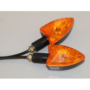 Rectangle Red Shell Motorcycle LED Brake Lights OEM Standard Size