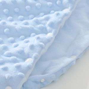 Blue Winter Warm Stroller Bag Cosy Knit 100 Polyester Fleece Blanket