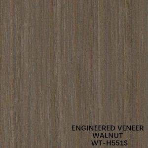 China ISO Man Made Black Walnut Wood Veneer H551S Straight Cut 3100mm For Door And Windows on sale