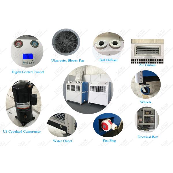 4.25kw Outdoor Portable Air Conditioning Units / Mobile Spot Units Outdoor Event Tent Aircon 5 ton 7 ton 9 ton