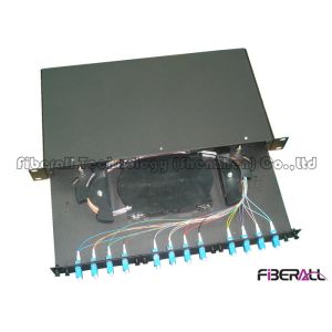 High Density Fiber Optic Patch Panel With LC Pigtail Easy To Enlarge Capacity