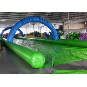 Cheap Funny Inflatable Slip N Slide Water Slides Street 1200m Long Slip And Slide for sale