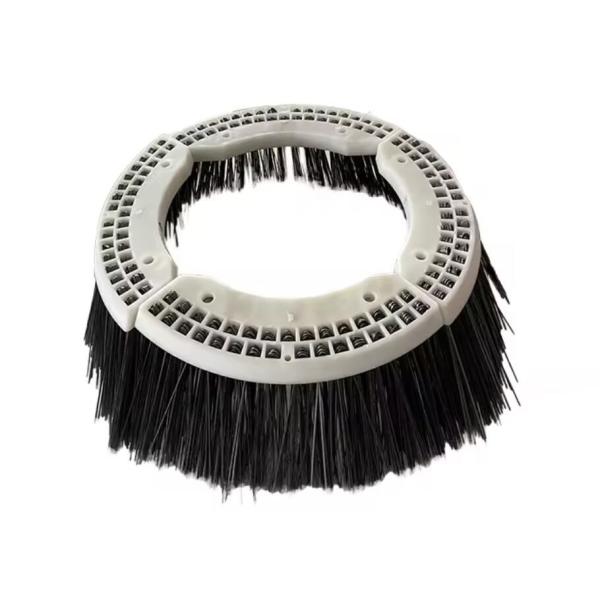 Quality Flat Steel Wire 24" Side Gutter Broom Brush 4 Segment For Elgin Sweeper​ wholesale