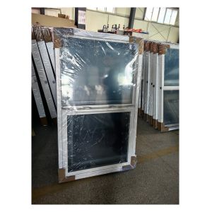 American Style sashSingle Hung Vinyl Windows PVC Vertical Up And Down Windows