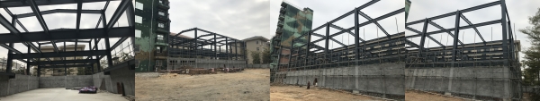 H Section Prefabricated Construction Light Steel Structure Building For Policemen Training