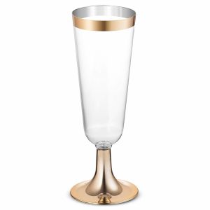 Durable Personalized Party Cups , 5.5 Oz Clear Hard Disposable Cups