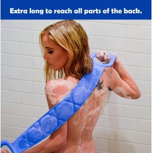 China Practical Harmless Silicone Back Scrubber , Reusable Silicone Body Bath Brush on sale