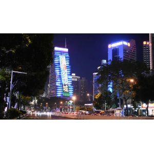 China High Quality Shopping Mall Advertising Outdoor Mesh Curtain Window See-Through Glass Screen Transparent LED Display on sale