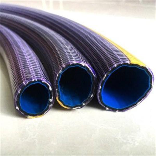 Plastic expandable water hose reinforced flexible wire spiral braided garden pvc