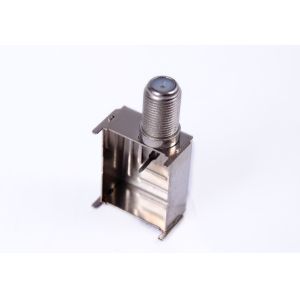 Cheap 75ohm f type connector with tin plated shielding frame and cover for set top box pcb board for sale