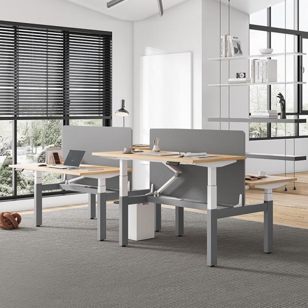 Quality Electric Height Adjustable Office Table Dual Motors Sit And Stand Desk wholesale