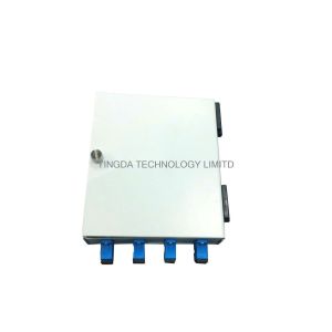 FTTH Wall Mounted Fiber Optic Termination Box, 4 Fibers Fiber Splice Box SC