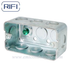 Cheap ISO Steel Metal Handy Box Silver Color With Raised Ground Screw 4&quot;x2&quot;x1-7/8&quot; for sale