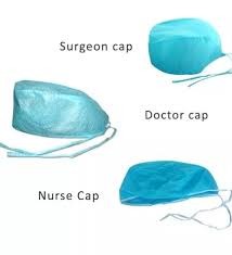 Safety Disposable Colorful Bouffant Scrub Cap 100% Polypropylene 18" 21" 24"