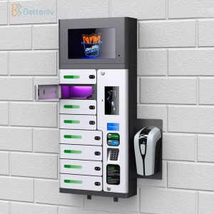 Pin Code Mobile Phone Charging Lockers , 144W Cell Phone Charging Station