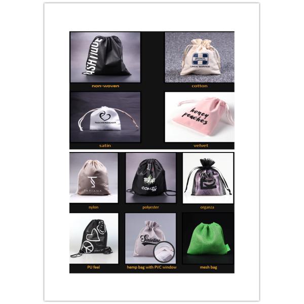 Custom Logo Velvet White Eyelash Drawstring Packaging Bag For Cosmetic