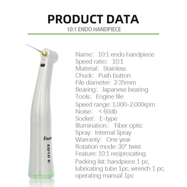 E-Type Internal Spray Dental Handpiece Unit Fiber Optic Illumination