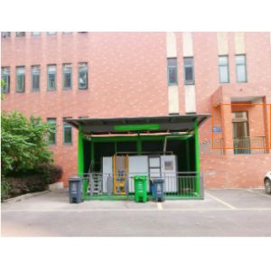 White Painted Bio Composting Machine 1000kg Recycling Food Waste Fertilizer