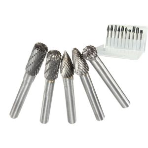High Rigidity Tungsten Carbide Cutter Rotary Burr Set For Metal Parts Grinding