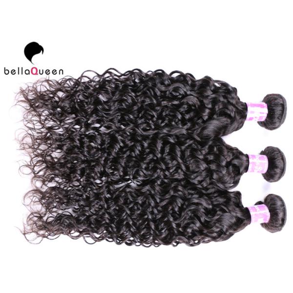Quality Pure Color 6a Remy Hair Bouncy Curl Human Hair Weaving , Long Lasting wholesale