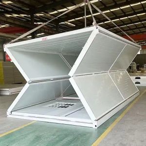 Modular Fold up House Sandwich Panel Fireproof Foldable Expanding Cabin