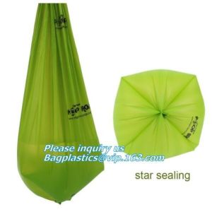 100% biodegradable compostable drawstring non plastic trash bag customized, eco