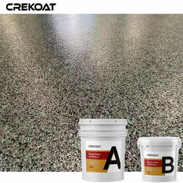 Quality Custom Patterns Epoxy Flake Floor Coating Low Maintenance Easy To Clean wholesale