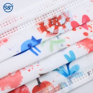 Cheap custom printed cotton allergy 3ply 4ply facial smoke face xhalation valve