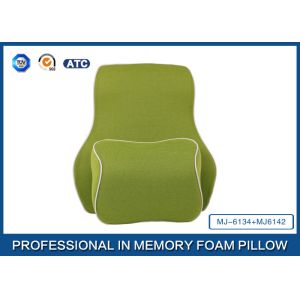 Deluxe Filling Ventilated Foam Car Neck Pillow and Memory Foam Back Support