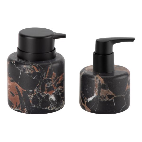 Quality Marble Bathroom Soap Dispenser Athens Golden Flowers Bathroom Set For Home Liquid Soap Dispensers Lotion Pump Bottle wholesale