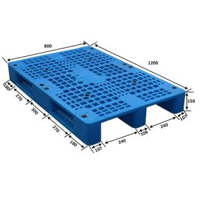 1200x800 heavy duty grid surface plastic pallet reinforced