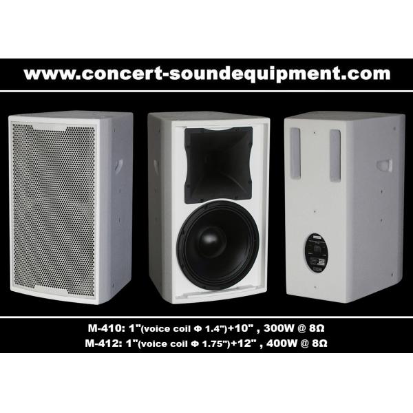 Quality Bass Reflex Full Range Nightclub Sound Equipment 96dB 97dB Black / White Finish wholesale