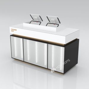 Cheap Customized Perfume Store Checkout Counter For Cosmetic Shop Fitting And Retail Shop Design for sale