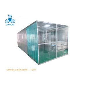 ISO7 Softwall Clean Booth With Anti - Static PVC Curtain Materials Easy