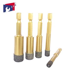 5mm - 35mm Vacuum Brazed Diamond Tools With Hex Quick Release Shank