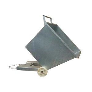 350kg Low Profile Dump Hopper Forklift Attachment Metal Self Dumping Hoppers