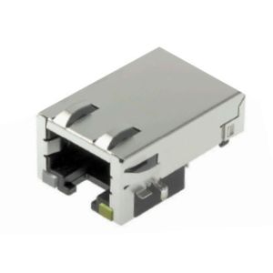 1840437-1 Mid-Plane Gigabit RJ45 Connector Shielded With LEDs