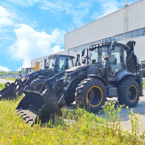 Factory Price Front End Loader 4x4 Backhoe Loader Land Leveling Small Wheel