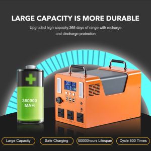 1200W Solar Portable Power Station 110V/220V AC Portable Engergy with USB