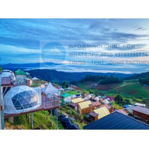 Winter Dome With Transparent PVC Waterproof Dome Tent Glamping Geodesic